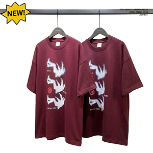 Camiseta Oversize de Estilo Urbano para Hombre con Estampado Serigrafiado, 100% Algodón Jersey, Cuello Redondo, Manga Corta, Diseño Transpirable - Product Image 3