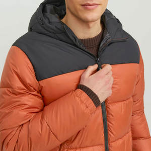 Chaqueta Acolchada con Capucha de Último Diseño OEM para Hombre, Logotipo Personalizado, Informal, Impermeable, Transpirable, Ropa de Calle para Invierno - Product Image 6