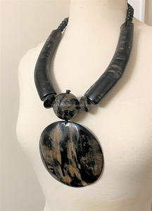 2025สร้อยคอเขาควายธรรมชาติของผู้หญิงสร้อยข้อมือลูกปัดทันสมัยสไตล์คริสเตียนคลาสสิกเชือกผูกปรับได้คุณภาพสูง - Product Image 3