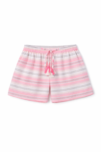 Shorts de Mujer a Rayas de Algodón Teñido con Hilo, Fabricante de Shorts Casuales Transpirables - Product Image 2