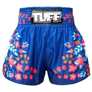 Pantalones Cortos de Muay Thai para Hombre, Estampado Vibrante, Cintura Elástica, para Entrenamiento, Gimnasio, Kickboxing, Ligeros, Coloridos - Product Image 2