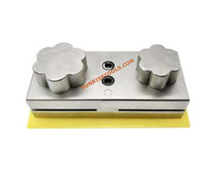 Cutter à disque Delux en forme de fleur 16mm 12mm 10mm en acier inoxydable, outil de découpe de pierres précieuses irrégulières pour la fabrication de bijoux DIY - Product Image 2