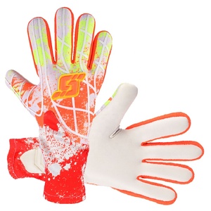 Gants de football en latex PU de 4mm personnalisables de la meilleure qualité pour les gardiens de but Nouveau design Gants de football pour l'entraînement en plein air - Product Image 4