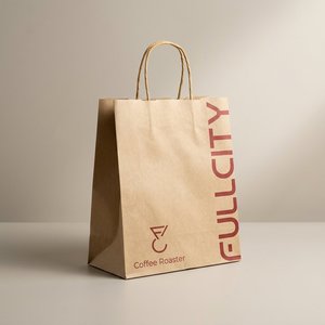 Bolsa de Papel Kraft Marrón Ecológica con Asas Retorcidas para Tostadores de Café - Fabricada en Vietnam - Product Image 2