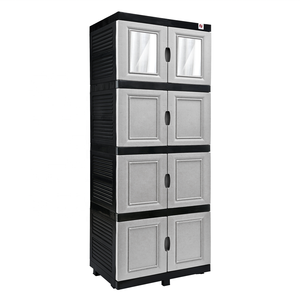 Espejo de baño de 4 niveles, calidad auténtica, armario de cajón de plástico, hecho de plástico - Product Image 2