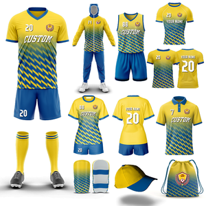 Conjunto de Camiseta de Fútbol para Adultos, Impresión Digital, 100% Poliéster, Secado Rápido, Duradero, Ligero, Uniformes Personalizados para Equipos, Cómodo y Deportivo - Product Image 5
