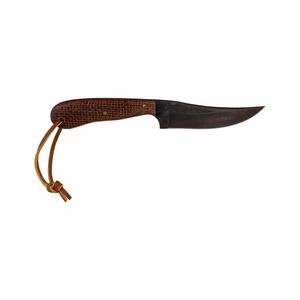 Couteau à Découper en Acier Damas Fait Main avec Manche en Bois de Rose et Étui en Cuir – Couteau d'Extérieur - Product Image 3