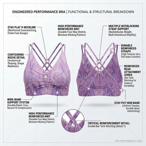 Women Seamless Yoga Sports <b>Bra</b> Shoulder Straps Criss Cross Back Push Up Fitness Running Exercise Crop Top Breathable <b>Stretch</b> <b>Bra</b> - Product Image 2
