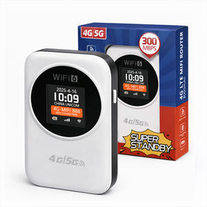 Router Wi-Fi Tascabile DNXT 4G con Scheda SIM, Connettore Wi-Fi Mobile per Esterni, Batteria 3000mAh, Tipo-C, 300Mbps, LCD per Uso Esterno - Product Image 1