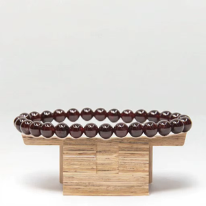Shrekha Creations Children's Wholesale 6mm Red Garnet Gemstone <b>Beads</b> Beaded <b>Bracelet</b> Natural Handmade Stretch Anniversary Casual - Product Image 4