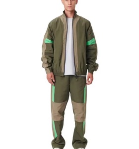 Ensemble de survêtement coupe-vent personnalisé pour homme – Veste de sport en nylon zippée – Nouveauté 2026 - Product Image 1