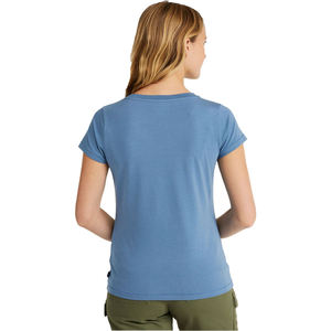 T-shirt femme coupe décontractée en coton doux, idéal pour un usage quotidien, confortable et élégant pour un look sans effort. - Product Image 2