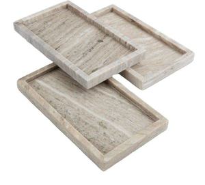 Plato Redondo de Mármol, Elegante Bandeja de Mármol para Servir y Exhibir, Plato de Mármol de Lujo, Diseño Redondo Único, Bandeja Decorativa de Piedra - Product Image 3