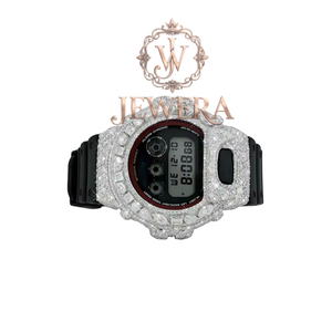 Montre en caoutchouc de créateur Mossinate de qualité supérieure, tendance, résistante à l'eau et étincelante avec des caractéristiques de diamants véritables, en vente - Product Image 1