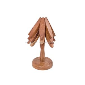 Juego de 4 Manteles Individuales Plegables de Madera con Forma de Árbol, Color Marrón Oscuro, Ecológicos, Tamaño Personalizado, para Hogar Moderno, Hotel o Restaurante - Product Image 6