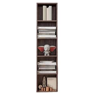 Étagère de rangement pour bibliothèque en bois laminé mélaminé à deux niveaux pour salon, bureau, chambre à coucher avec outils Caractéristiques d'utilisation - Product Image 1