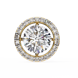 Luxury Round Cut E VS 1ct Each and Round Cut Lab Grown Diamond 14K Gold IGI Certified <b>Earring</b> <b>Tops</b> for Gift Party & Anniversary - Product Image 5