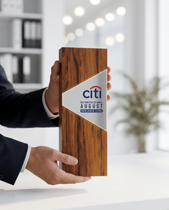 Artful Custom Acrylic with Wooden <b>Trophy</b> Award Cheap High Quality Color Printing Logo Shield Plates Best Selling Business - Product Image 6