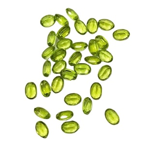 Piedra preciosa facetada ovalada suelta peridoto Natural de 7x9mm al por mayor AAA de alta calidad con buen Color verde tratado térmicamente IGI certificado - Product Image 5