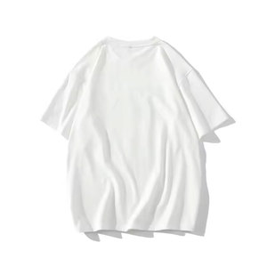 T-shirt décontracté à col rond et manches courtes pour homme, en coton respirant, avec imprimé lettres et impression en relief, coloris bleu, blanc, rouge - Product Image 2
