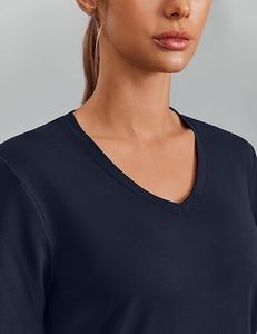 <b>Women</b> <b>Long</b> Sleeve Yoga <b>Top</b> Breathable Reversible Custom Design Wholesale Activewear Sportswear Manufacturer OEM ODM Fitness Gym - Product Image 4