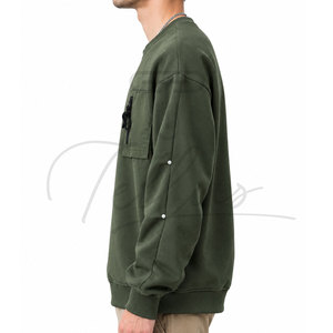 เสื้อสเวตเชิ้ตผู้ชายดีไซน์ใหม่ทันสมัย ระบายอากาศได้ดี แขนยาว ปรับแต่งได้ตามต้องการ เหมาะสำหรับการสวมใส่แบบสลิมฟิตอย่างมีสไตล์ - Product Image 3