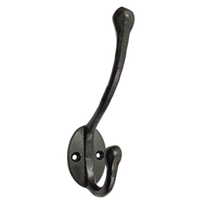 Classic Metal Wall <b>Hook</b> Single Coat Hanger Rust Resistant for Home Bathroom Clothing Storage Installation with Drill - Product Image 3