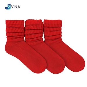 Women Slouch Socks <b>Knee</b> <b>High</b> Extra Long Soft Breathable Cotton Blend Crew Socks for Yoga Daily Wear - Product Image 1