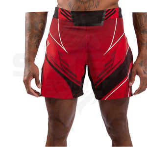 Pantalones Cortos de Boxeo de Diseño Personalizado al por Mayor, 100% Poliéster, Elásticos, Transpirables, de Secado Rápido, Ligeros, de Alta Calidad, Unisex, para Artes Marciales - Product Image 1