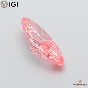 Diamante Cultivado en Laboratorio CVD con Certificado IGI, Corte Marquesa de 3.00 Quilates, Claridad VS2, Color Rosa Intenso, para Diseño de Anillos de Lujo - Product Image 4