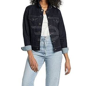 Winter Knitted Breathable Daily Wear Women Jeans Jacket Classic Fit Cotton Streetwear Outerwear Fashion Casual - Product Image 6