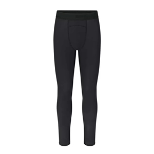 Leggings de compression longs pour hommes, couleur noire unie, taille élastique, en Spandex et Nylon - Product Image 2