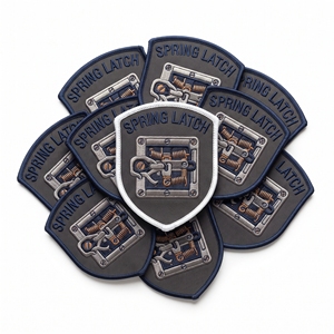 Parches bordados redondos personalizados al por mayor para cerrajeros, insignias Keycraft a granel del fabricante - Product Image 4