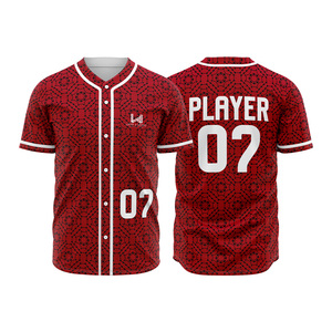<b>Custom</b> Printed Men's Summer/Winter High Quality Baseball <b>Softball</b> Jerseys Short Sleeve Breathable Quick Dry 100% Polyester - Product Image 4