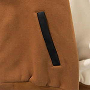 Veste de style universitaire contemporaine en patchwork urbain avec une construction de qualité, veste d'hiver pour tenues décontractées - Product Image 5