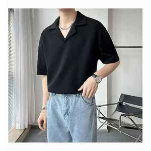 Polo d'extérieur pour homme en tissu respirant et confortable, à manches courtes, pour un style de vie actif, vêtements décontractés, fournisseur de marques privées - Product Image 4