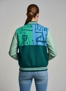 Custom Logo, Color & Design Women's Cropped Varsity <b>Jacket</b> Made of Wool Streetwear <b>Bomber</b> Crop Varsity <b>Jacket</b> for Women - Product Image 4