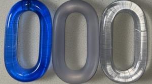 Cadena de eslabones de resina epoxi de lujo para una decoración de pared elegante. Cadena de eslabones de resina epoxi hecha a mano para interiores del hogar. - Product Image 5