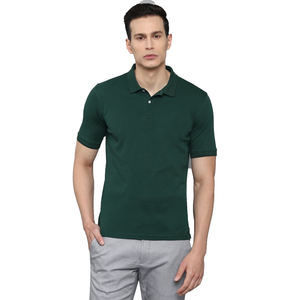 Polo Verde para Hombre con Pantalones Grises, Uniforme de Golf Premium, Atuendo Casual, Transpirable, de Algodón Tejido, Manga Corta, Color Sólido - Product Image 3