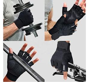 Premium <b>Half</b> Finger Gym Gloves Men Women Non <b>Slip</b> Grip Workout Gloves for Fitness Training Weightlifting - Product Image 2