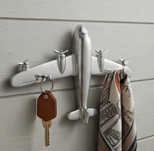 Premium Airplane Shaped Cloth <b>Hanging</b> <b>Hook</b> High-Quality Metal Crisp Silver Finished Perfect <b>For</b> Decorative Home Use And Storage - Product Image 3