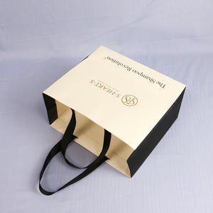 Bolsa de papel artesanal blanca de alta calidad, logotipo personalizado, bolsa de compras directa de fábrica - Product Image 4