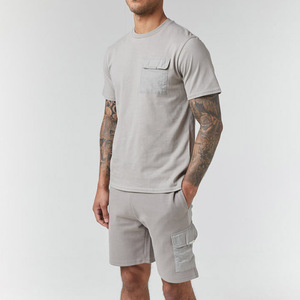 real Quality Breathable Summer Shorts Set Solid Color Terry New Arrival Best Selling Silk Screen Printed <b>Hip</b> Hop Summer Shorts - Product Image 2