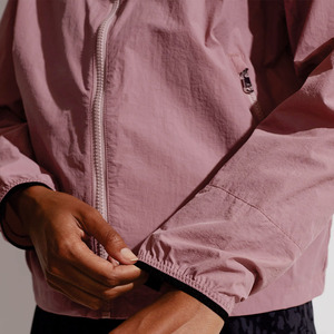 Custom Women's Pink Cropped Windbreaker <b>jacket</b> for men <b>Lightweight</b> Waterproof Outdoor Running Coat OEM Windbreaker Zip Up <b>Jacket</b> - Product Image 5