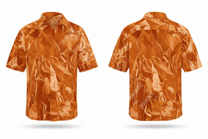 Breathable Tie Dye Short-Sleeve <b>Dress</b> Shirt Trendy Metallic Fabric Casual Fashion Unique Custom Wrinkle Effect <b>Dress</b> Shirts <b>Men</b> - Product Image 6