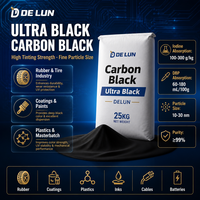 Poudre de carbone noir ultra intense Delun, matière première industrielle pour le caoutchouc et le plastique, origine Guangdong, colorant/pigment auxiliaire