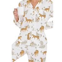 Nueva Llegada, Conjunto de Pijamas Elegantes de Microfibra de Bambú para Mujer, Manga Larga, Delgados, para Otoño y Primavera, Hechos en Bangladesh