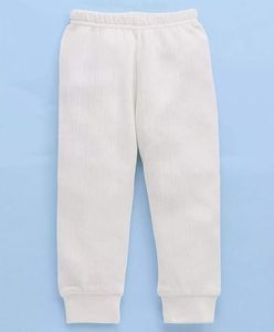 Camiseta de Manga Larga para Bebés Niñas, Cuello Redondo, Algodón Ligero y Transpirable, Color Blanco Sólido, Informal - Product Image 5