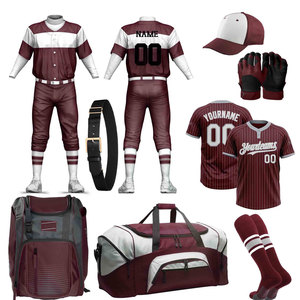 Stylish Athletic Design Team Set <b>Baseball</b> Kit Breathable Summer Season Sportswear Customized Logo Printed Kit <b>Baseball</b> Kit - Product Image 1