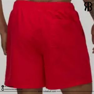 RUBABULL <b>Men's</b> Red Solid Color <b>Quick</b> <b>Dry</b> Casual <b>Shorts</b> Mid Waist Drawstring Casual Swim Trunks Polyester <b>Short</b> <b>Shorts</b> For <b>Men</b> - Product Image 5